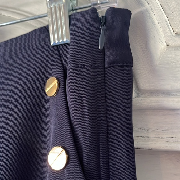 NWOT Navy Blue High Waisted Double Breast Sailor Trousers size 1X - Picture 6 of 10